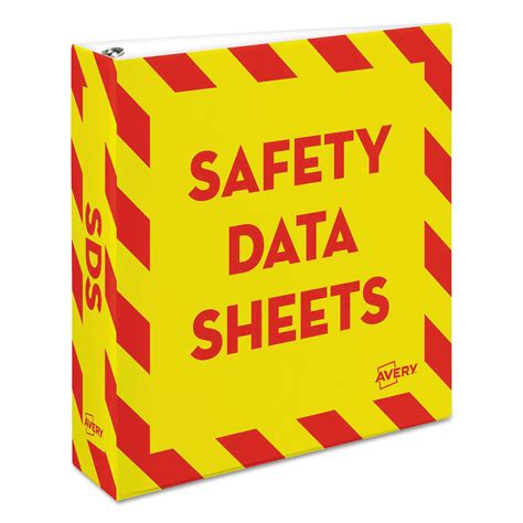 Safety Data Sheet Binder Cover Printables